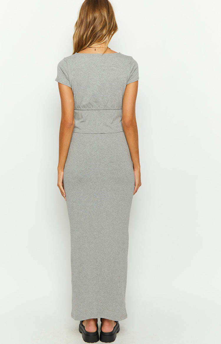 Kirra Grey Maxi Skirt-Vavasi.All Rights Reserved.