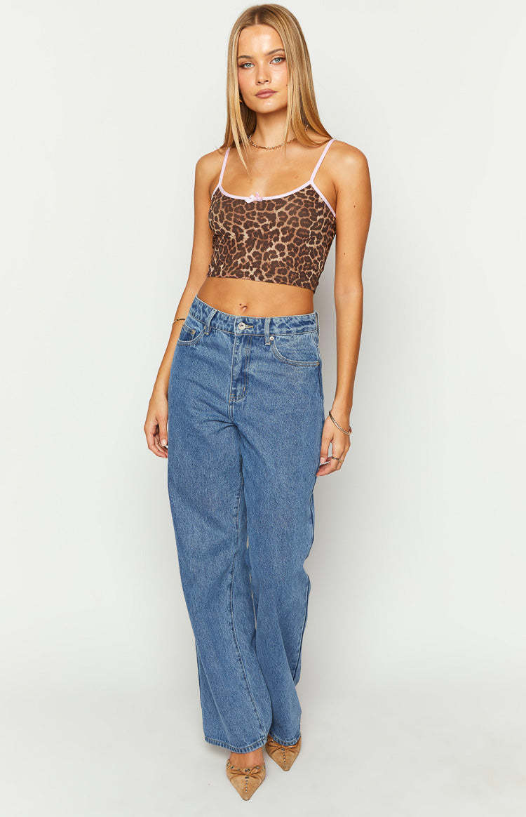 Lilu Leopard Cami Crop Top-Vavasi.All Rights Reserved.