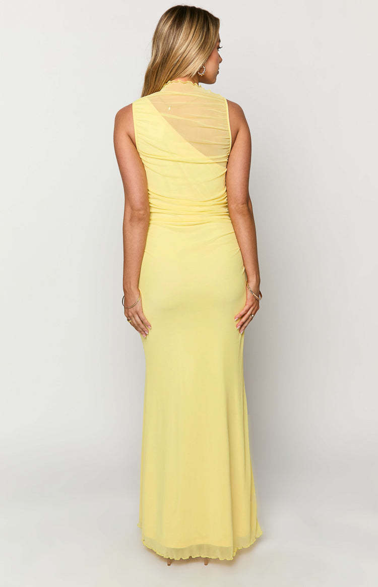 Luca Yellow Maxi Dress-Vavasi.All Rights Reserved.