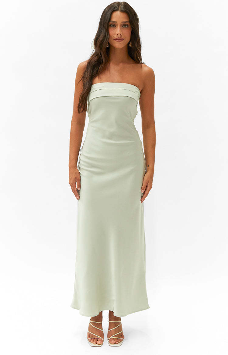 Maiah Sage Maxi Dress-Vavasi.All Rights Reserved.
