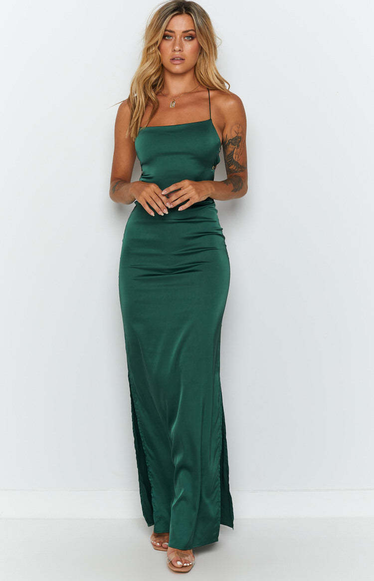 Manhattan Slip Formal Dress Emerald-Vavasi.All Rights Reserved.