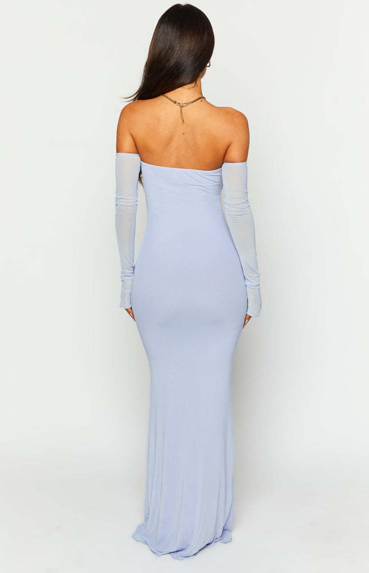 Odette Lilac Long Sleeve Formal Maxi Dress-Vavasi.All Rights Reserved.