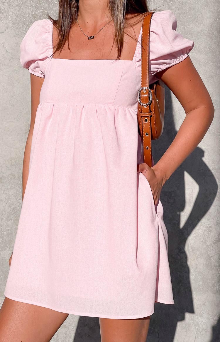 Radient Pink Mini Dress-Vavasi.All Rights Reserved.