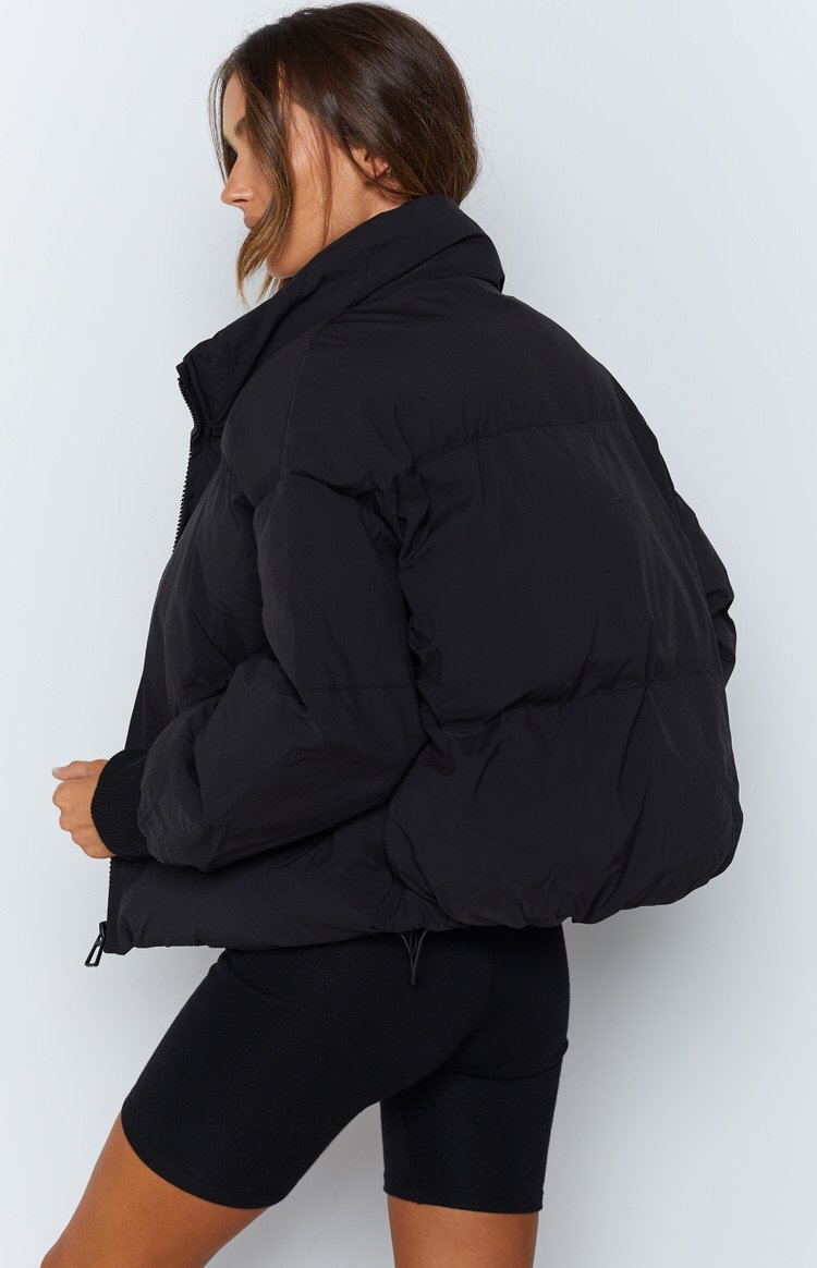 Remi Puffer Jacket Black-Vavasi.All Rights Reserved.