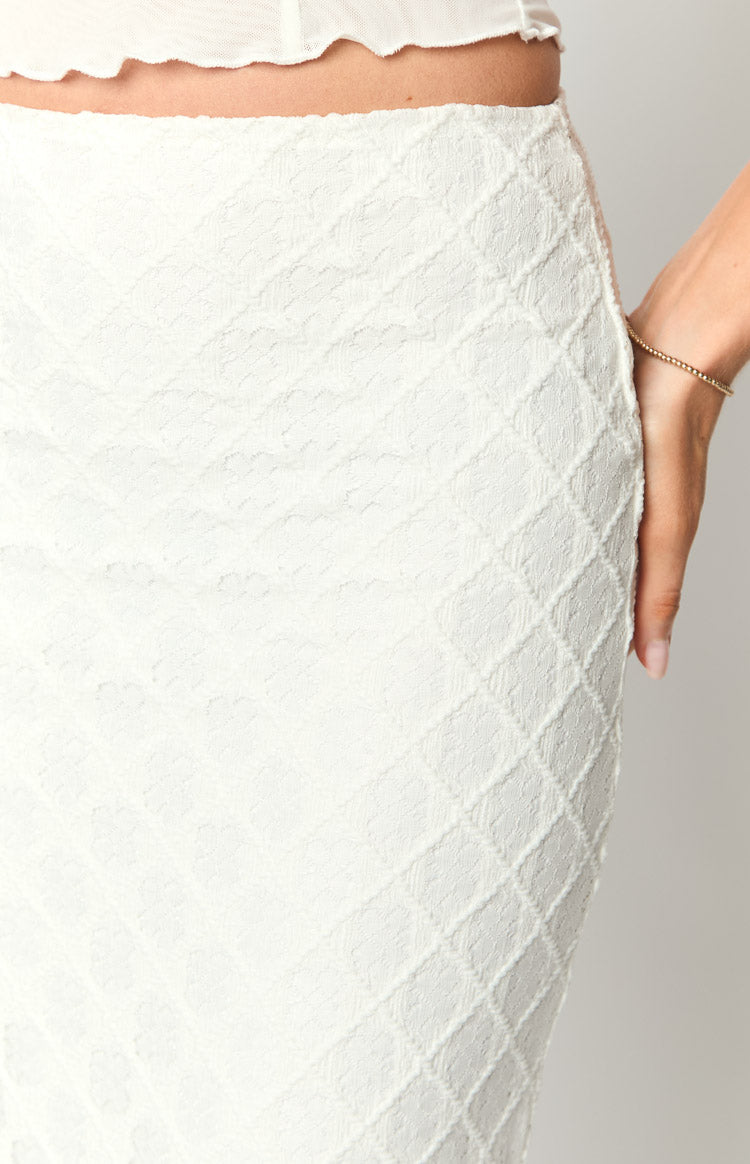 Rilee White Maxi Skirt-Vavasi.All Rights Reserved.