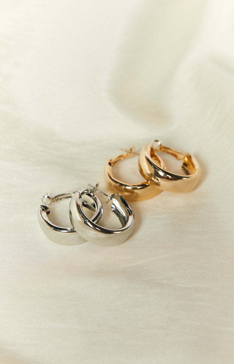 Rudy Silver And Gold Hoop Earrings 2 Pack-Vavasi.All Rights Reserved.