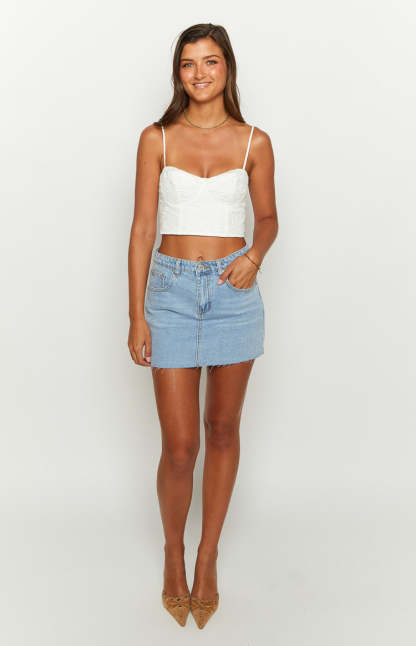 Sailor White Corset Top-Vavasi.All Rights Reserved.