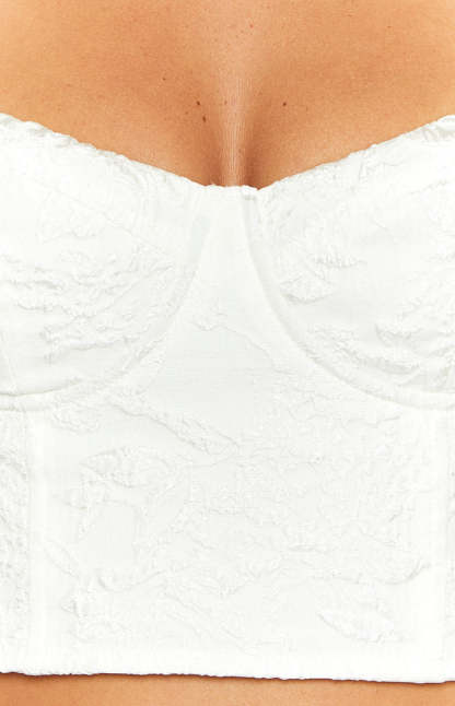 Sailor White Corset Top-Vavasi.All Rights Reserved.