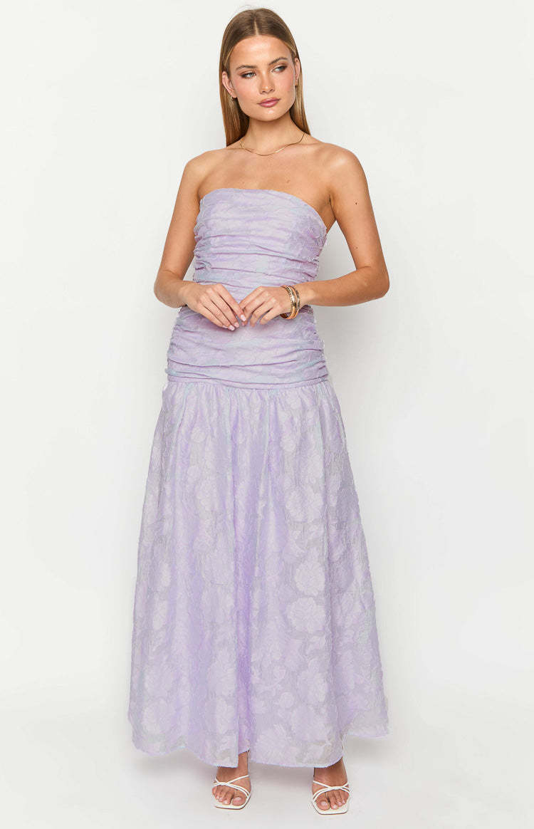 Sinclair Lilac Strapless Maxi Dress-Vavasi.All Rights Reserved.