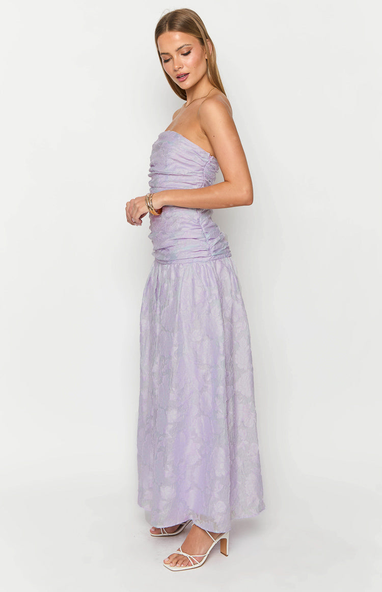 Sinclair Lilac Strapless Maxi Dress-Vavasi.All Rights Reserved.