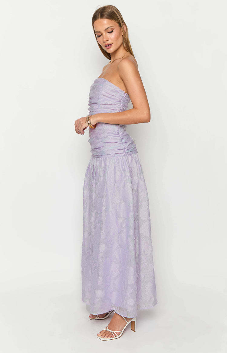 Sinclair Lilac Strapless Maxi Dress-Vavasi.All Rights Reserved.