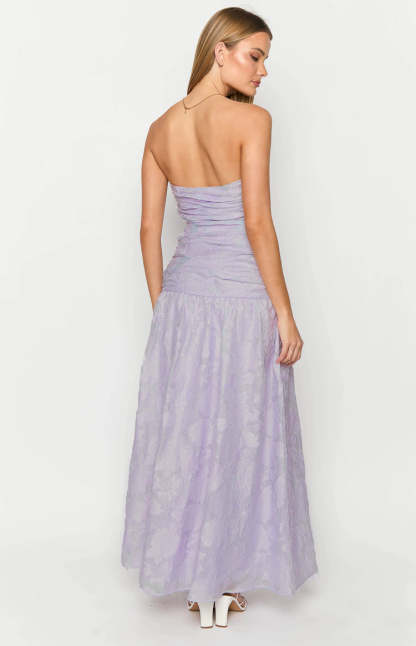 Sinclair Lilac Strapless Maxi Dress-Vavasi.All Rights Reserved.