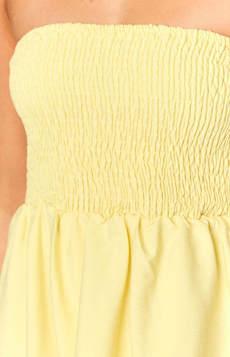 Sundazed Yellow Strap Back Dress-Vavasi.All Rights Reserved.