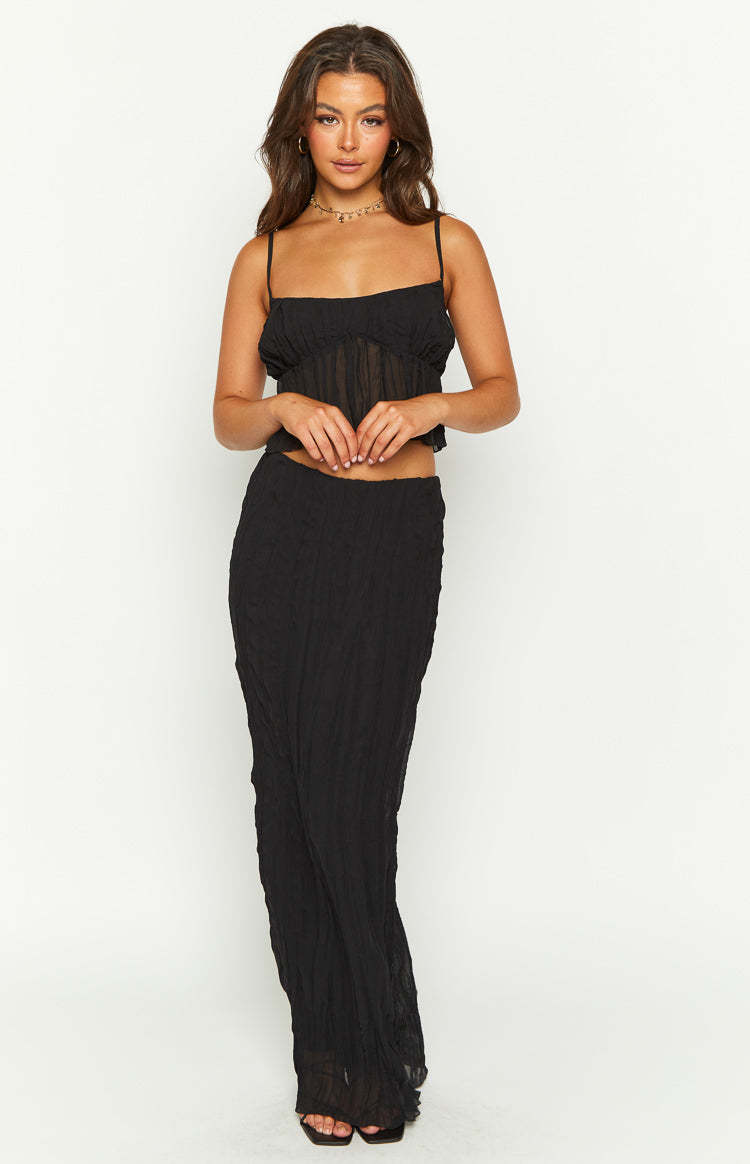 The Moment Black Cami Top-Vavasi.All Rights Reserved.