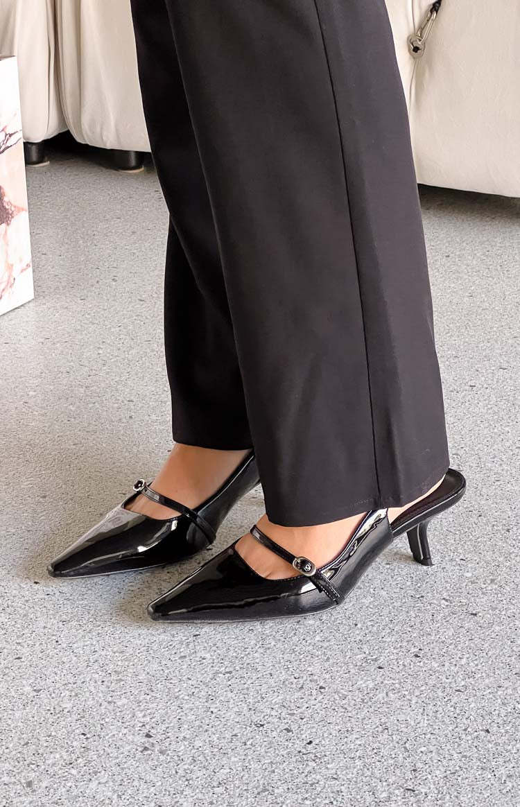 Therapy Parlour Black Patent Heels-Vavasi.All Rights Reserved.