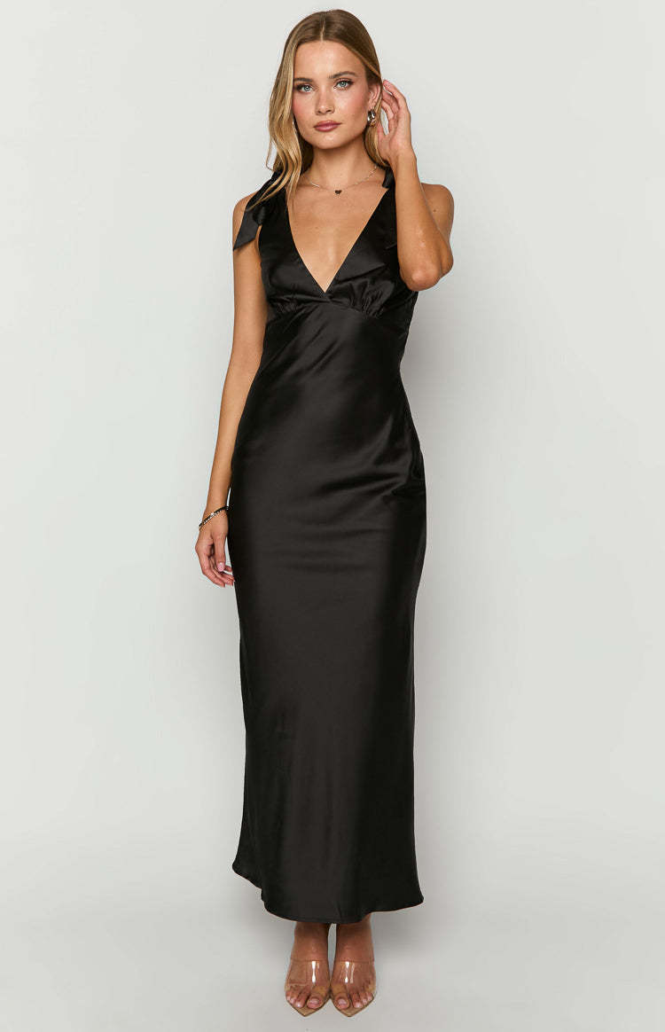 Val Black Maxi Dress-Vavasi.All Rights Reserved.