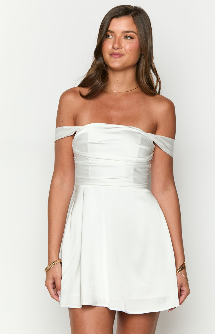 Victoria White Mini Dress-Vavasi.All Rights Reserved.