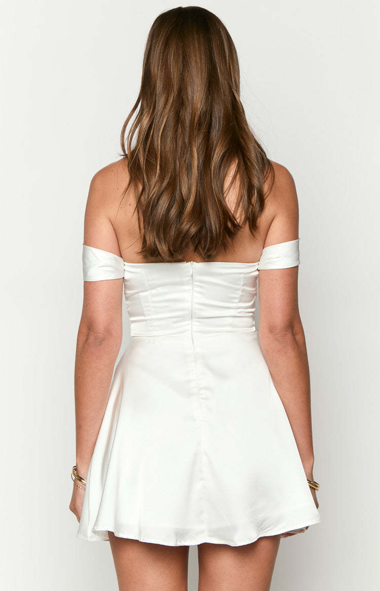 Victoria White Mini Dress-Vavasi.All Rights Reserved.