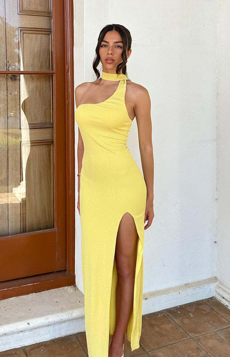 Ferris Yellow Maxi Dress-Vavasi.All Rights Reserved.