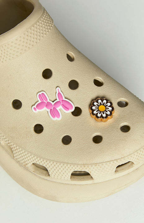 Yellow Sunflower And Pink Poodle Croc Jibbitz-Vavasi.All Rights Reserved.