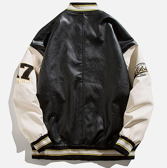RAYEIN Vintage Graphic Baseball Jacket