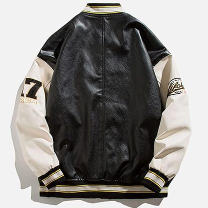 RAYEIN Vintage Graphic Baseball Jacket