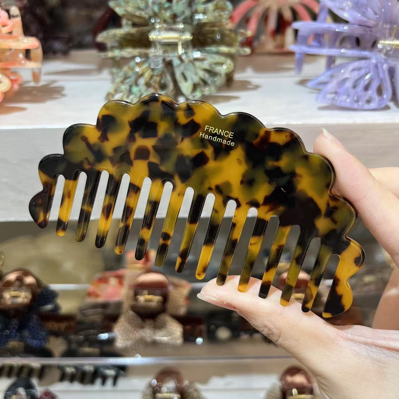 MOQ 12pcs 12cm Acetate Comb