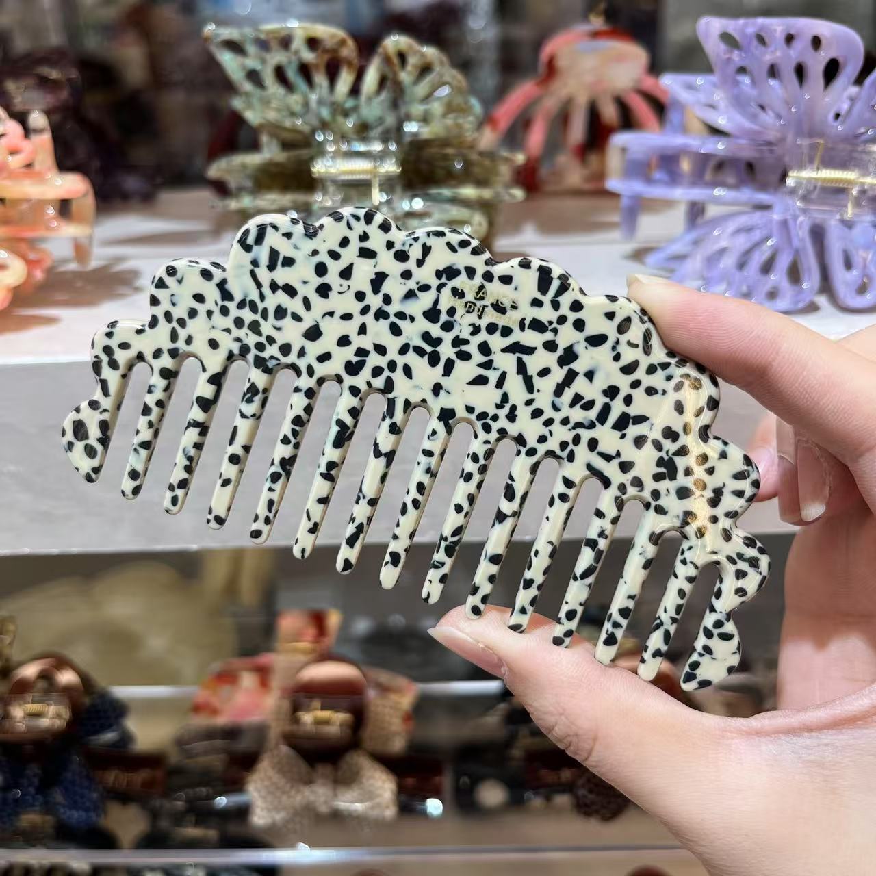 MOQ 12pcs 12cm Acetate Comb