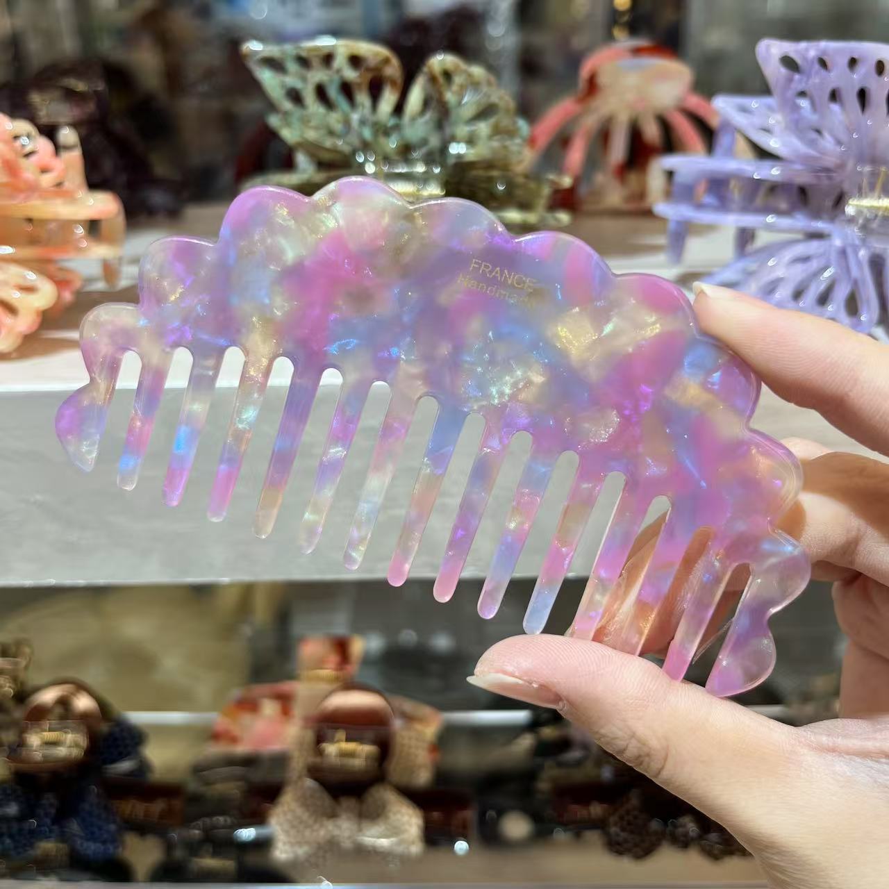 MOQ 12pcs 12cm Acetate Comb