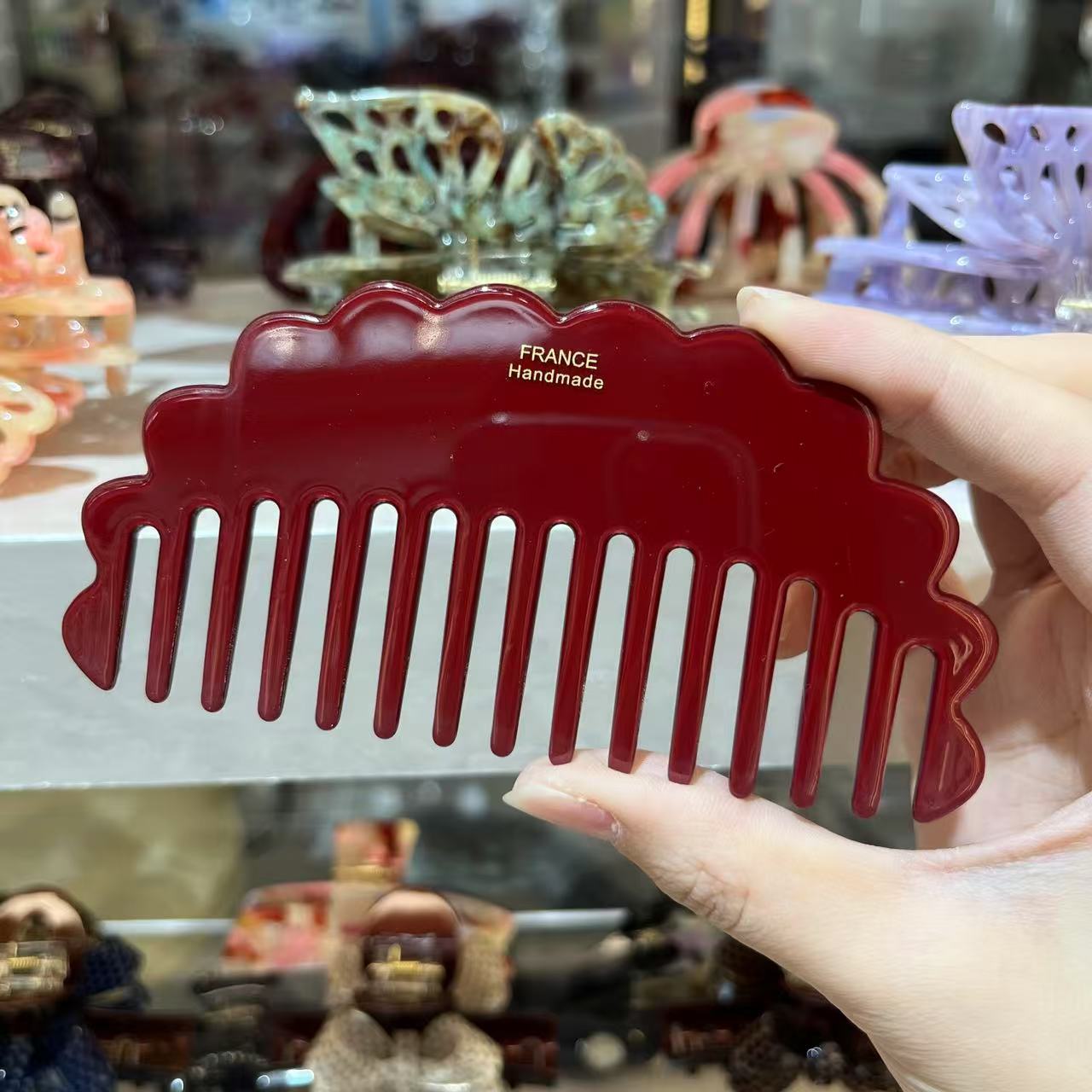 MOQ 12pcs 12cm Acetate Comb