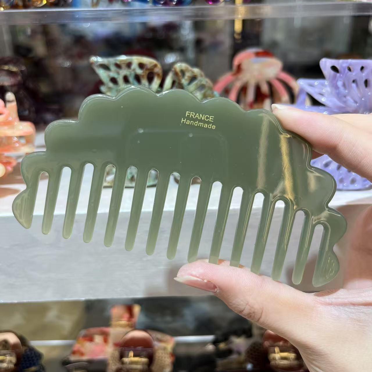 MOQ 12pcs 12cm Acetate Comb