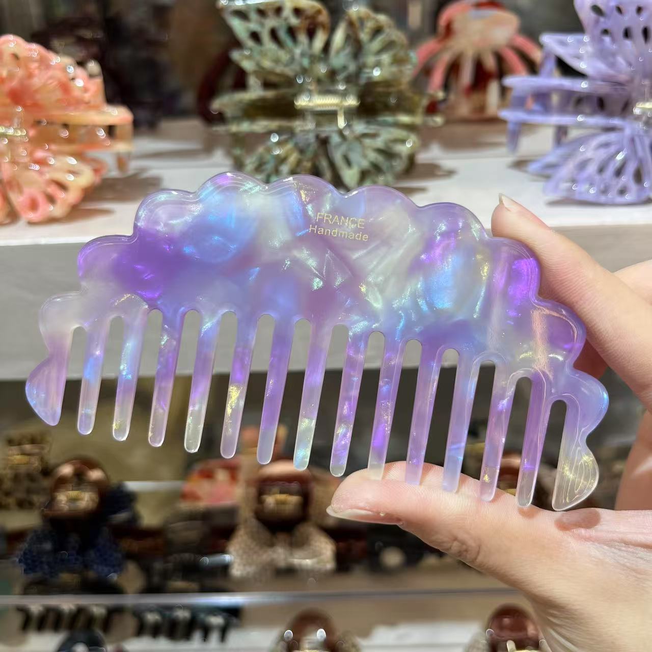 MOQ 12pcs 12cm Acetate Comb