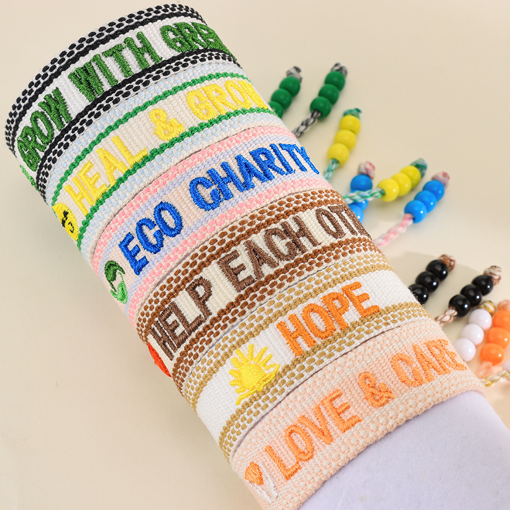 Fabric Bracelet MOQ 10pcs