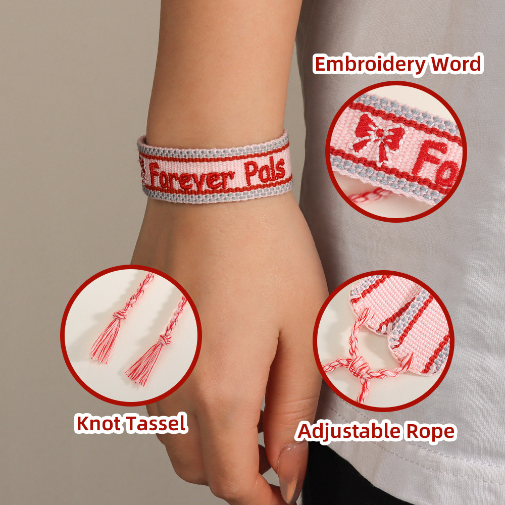 Fabric Bracelet MOQ 10pcs