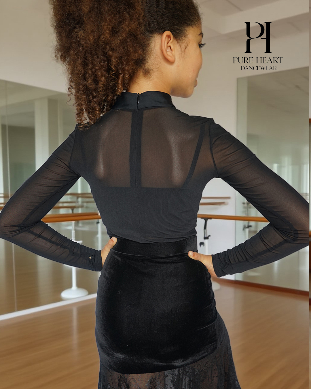 Mesh bodysuit with bralette set 