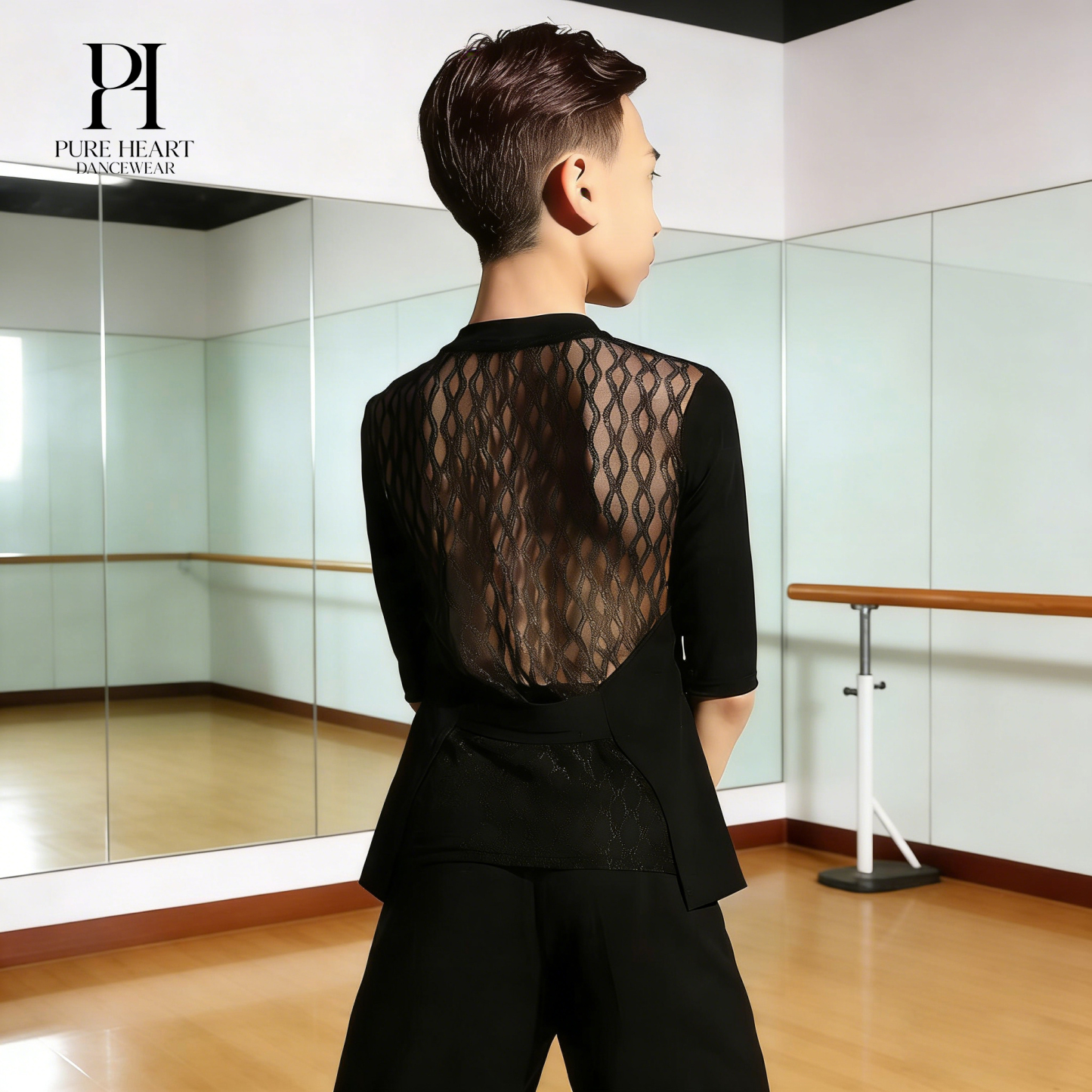 Boys' Mesh Back Latin Practice Top