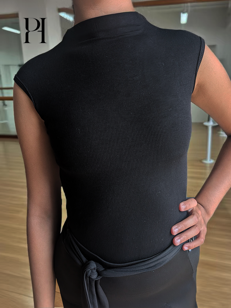 Girls criss-cross open back leotard