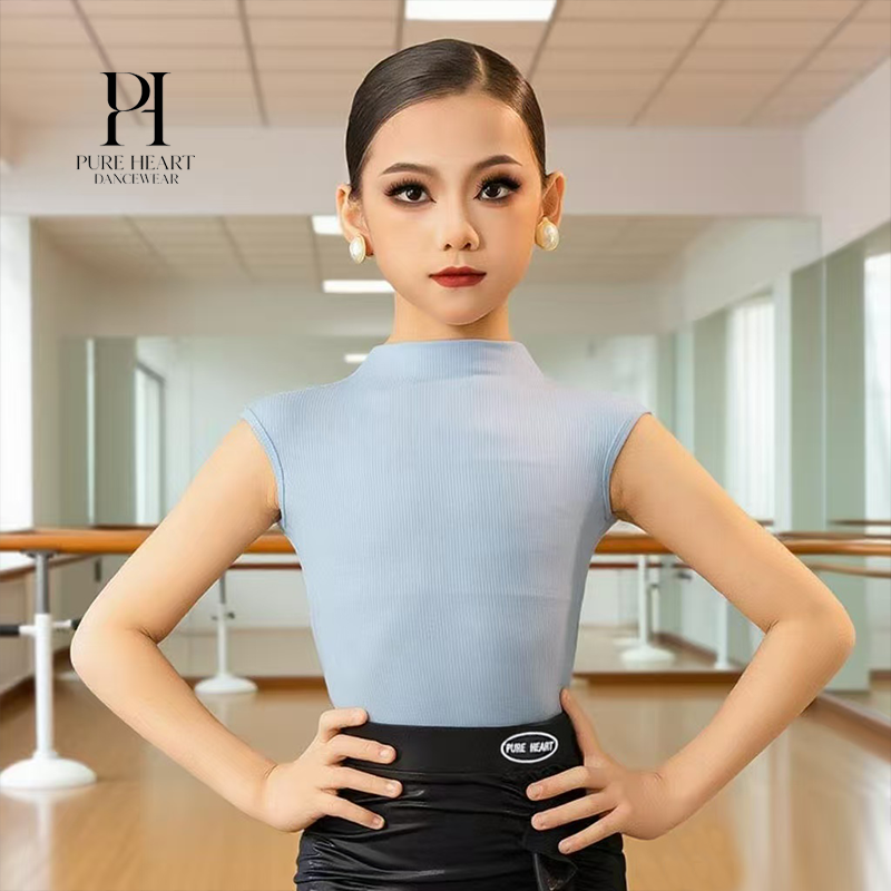 Girls criss-cross open back leotard