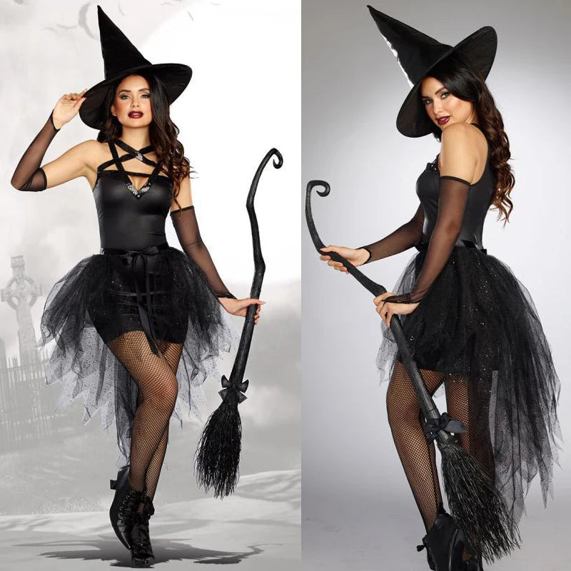 Halloween Costumes- Bewitching Halloween Witch Costume for Halloween & Cosplay Events- - Chuzko Women Clothing