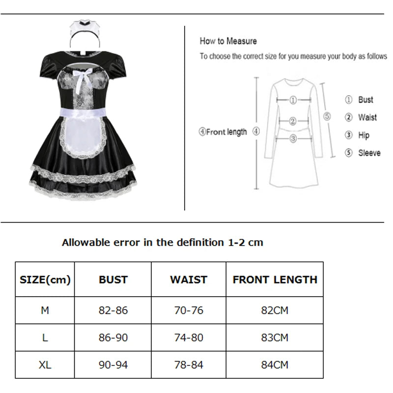 Oktoberfest Dresses- French Maid Costume for Oktoberfest and Cosplay Fun- - Chuzko Women Clothing