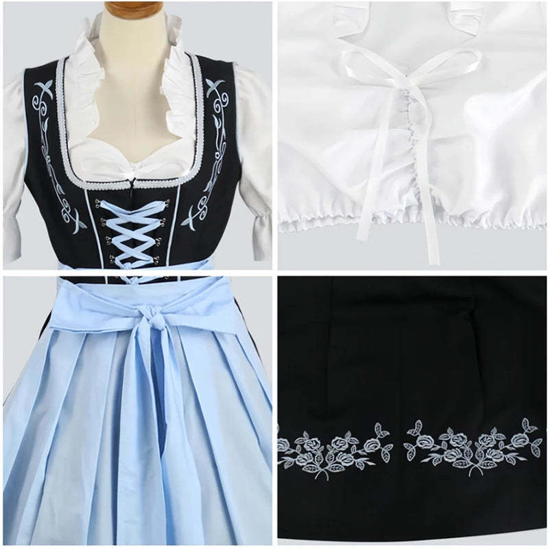 Oktoberfest Dresses- Traditional Bavarian Costume Dress for Oktoberfest- - Chuzko Women Clothing