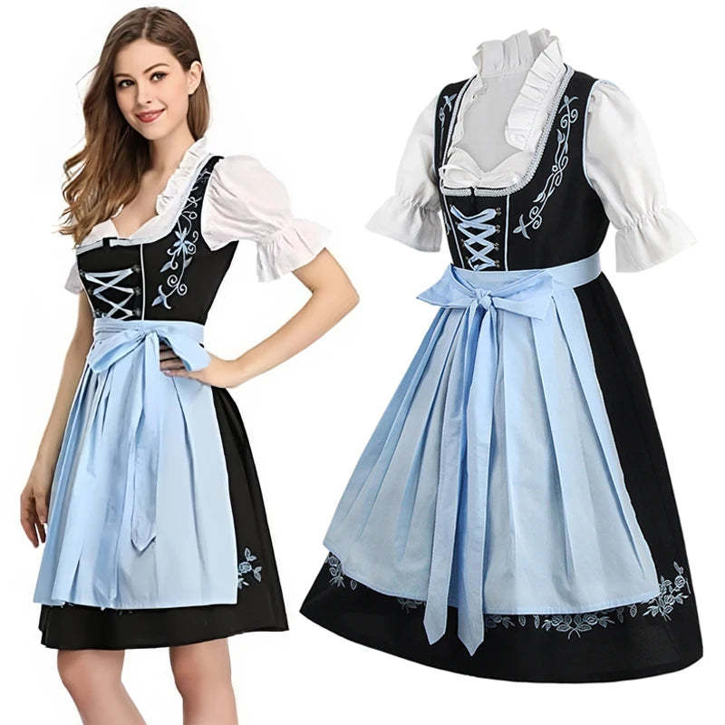 Oktoberfest Dresses- Traditional Bavarian Costume Dress for Oktoberfest- - Chuzko Women Clothing