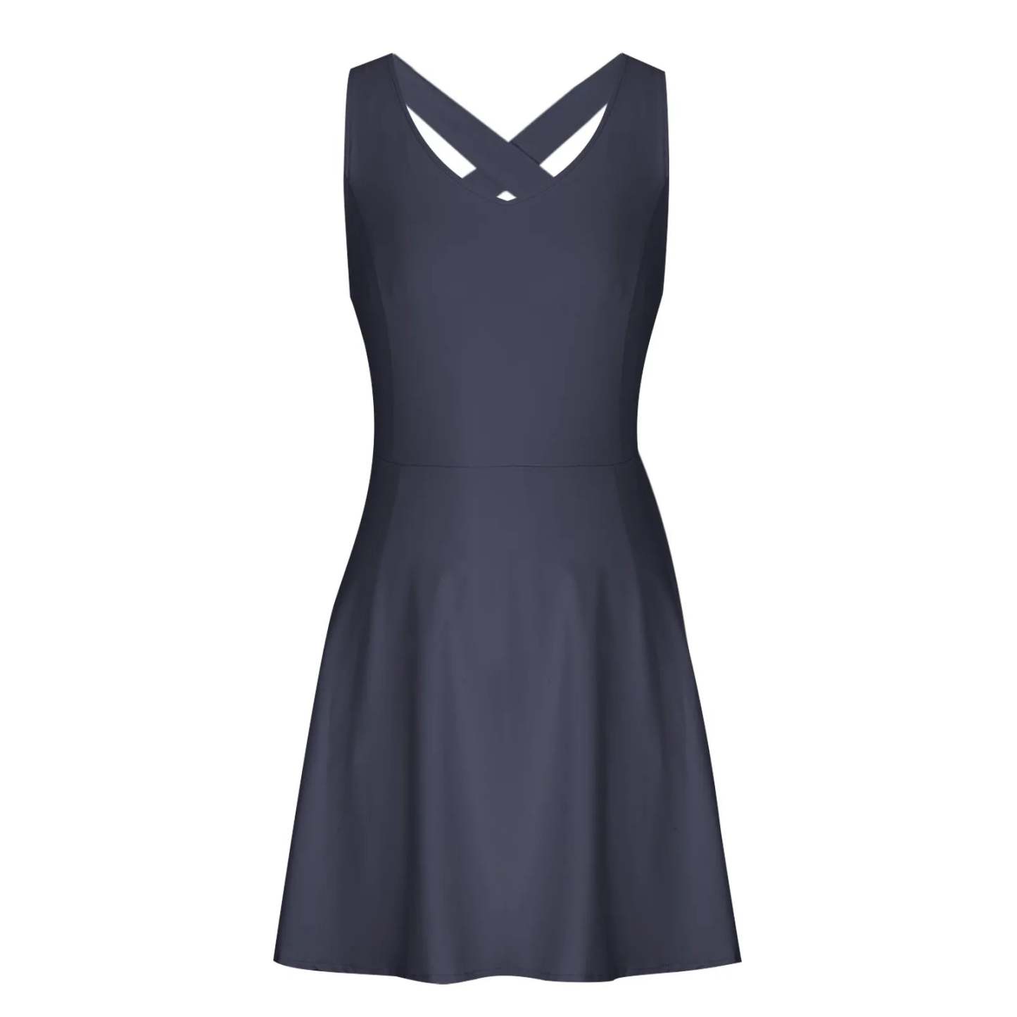 Sporty Dresses- Women's Ultimate Golf & Tennis Dress with Built-in Shorts- - Chuzko Women Clothing