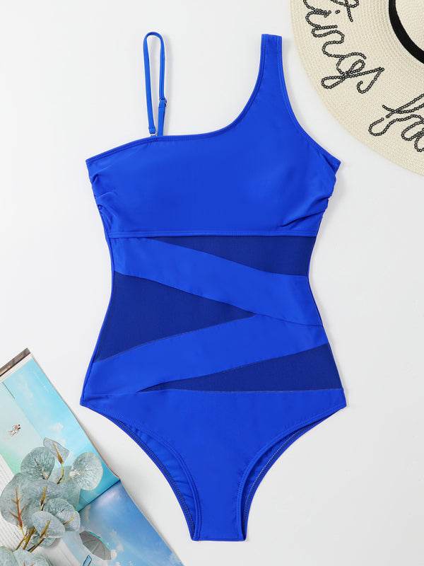 Unleash Your Inner Goddess with our Asymmetrical One Piece Bikini Swimwear - Chuzko Women Clothing