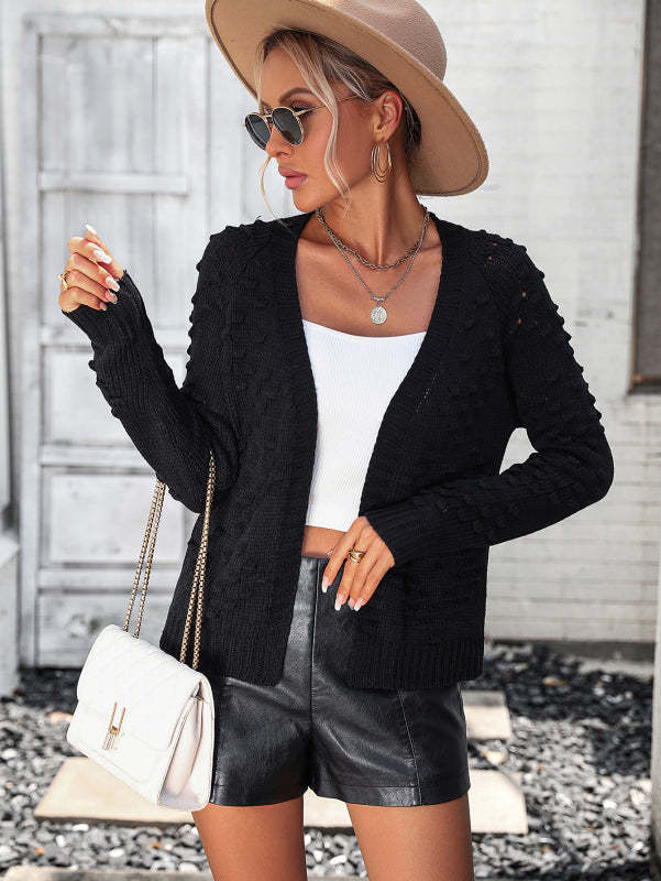 Casual Chic: Women's Knit Cardigan - Sweater with Embroidery Cardigans - Chuzko Women Clothing