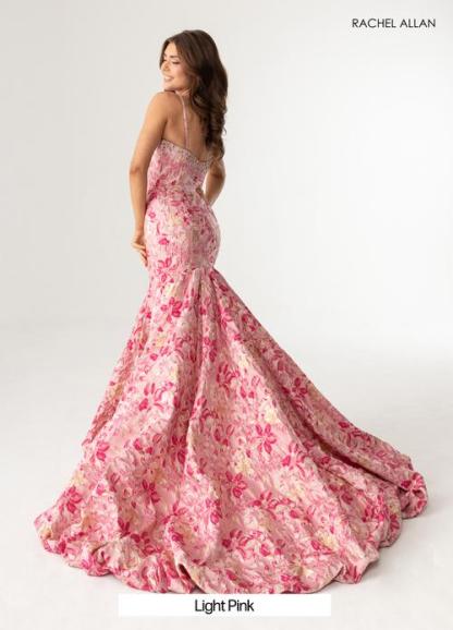 Mermaid Exquisite Floral Texture And Shimmering Crystal Beading Prom Dress #70988