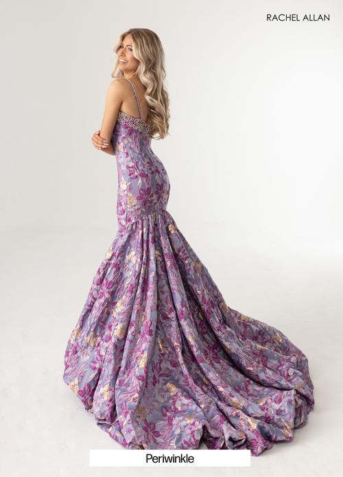 Mermaid Exquisite Floral Texture And Shimmering Crystal Beading Prom Dress #70988