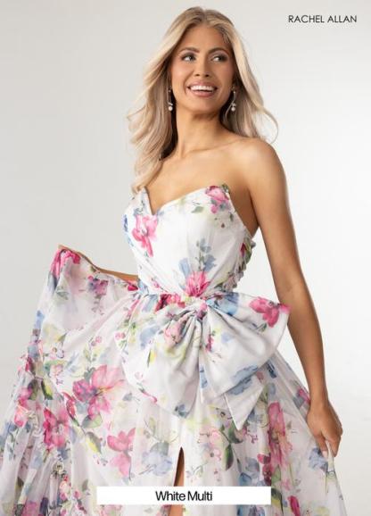 Dreamy Sweetheart Organza Print High Slit Prom Dress #71065
