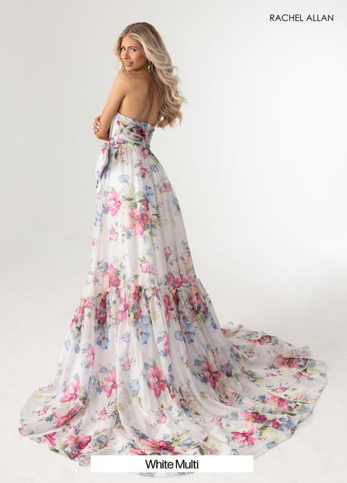 Dreamy Sweetheart Organza Print High Slit Prom Dress #71065
