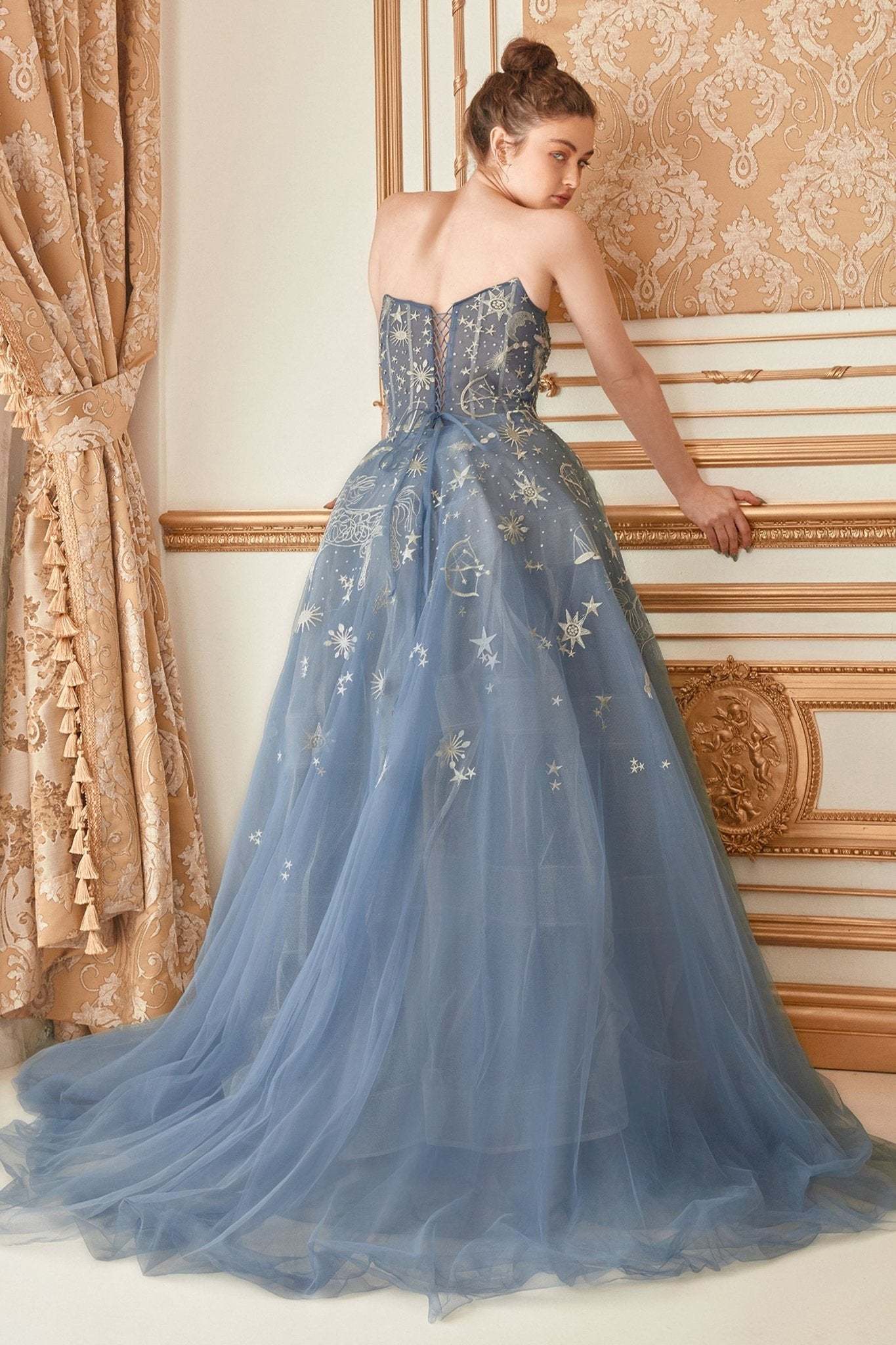 Constellation Dream Sweetheart Gown W/Corset #A0890